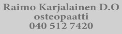 Raimo Karjalainen D.O, osteopaatti logo